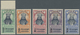 ** Äthiopien: 1943, War Monument, "Obelisk" Overprints, Complete Set Of Five Values, Unmounted Mint. Mi - Ethiopie