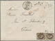 Br Algerien: 1868 Insured Registered Letter From Algiers To Paris Franked By French 1862 30c. Deep Brow - Andere & Zonder Classificatie