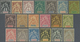 * Anjouan: 1892/1907, Allegory Stamps Inscr. 'SULTANAT D'ANJOUAN' Complete Set Of 19 Mint Hinged, Scar - Autres & Non Classés
