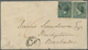 Br Antigua: 1876, QV 6d Perf. 12 1/2 (pair) Canc. "A02" On Small Cover With "ANTIGUA MY 29 76" On Rever - 1858-1960 Colonie Britannique