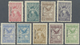 */ Argentinien: 1928, Airmail Issue 'Servicio Aereo Sobretasa' Complete Set Of 19 Values With Black Opt - Autres & Non Classés