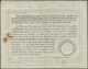 GA Neusüdwales: 1900 (?), 2'6 Shilling "N.S.W. Postal Note" With Postmark KINGSTON. Vertical Fold. - Brieven En Documenten