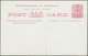 GA Neusüdwales: 1908, Two Stat. Postcards 1d. Red And 1½d. Blue For The Visit Of The AMERICAN FLEET, Fi - Lettres & Documents