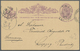 GA Queensland - Ganzsachen: 1893/1895, 4 Postal Stationery Cards, Used To Germany, Etc. - Lettres & Documents