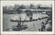 GA Queensland - Ganzsachen: 1910, Pictorial Stat. Postcard QV 1d. Red With Black/white Picture On Rever - Lettres & Documents