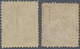 O Tasmanien - Stempelmarken: 1863-80 Fiscals 2s6d. Carmine With Removed Pen-cancellation And 10s. Oran - Storia Postale