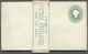 GA Tasmanien - Ganzsachen: 1883, Stat. Envelope QV 2d. Green Embossed Oval Five Items With Post Office - Brieven En Documenten