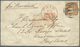 Br Victoria: 1855/1856, Four Covers And One Folded Entire Each Bearing Woodblocks 6d Dull Orange (mixed - Lettres & Documents