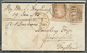 Br Victoria: 1856, One Folded Entire And One Mourning Cover Each Bearing Horizontal Pairs Woodblocks 6d - Lettres & Documents