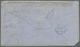 Br Victoria: 1862, 1 Sh Blue Single Franking On Cover From "MELBOURNE" Via Liverpool To Scotland, Envel - Lettres & Documents