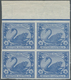 **/ Westaustralien: 1901, 2½d Blue, Wmk 18, Marginal Imperforate Block Of 4, Brilliant Unmounted O.G. - Brieven En Documenten