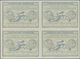 GA Westaustralien: Design 1906 International Reply Coupon As Block Of Four 3 D Western Australia. This - Brieven En Documenten