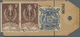 Br Australien: 1962 (7.2.), Parcel Tag Bearing Arms £1 Blue And Colombo Plan 1s. Horizontal Pair Used F - Autres & Non Classés