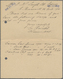 GA Australien - Ganzsachen: 1912 (26.11.), Reply-lettercard KGV 1d. Sideface Rouletted On Buff Stock Wi - Postwaardestukken