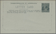 GA Australien - Ganzsachen: 1915, Lettercard KGV 1d. Perf. 12½ In Greenish-slate With Framed Oval View - Postwaardestukken