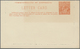 GA Australien - Ganzsachen: 1920, Lettercard KGV 2d. Orange Perf. 10 On White Stock (grey Inside) With - Entiers Postaux