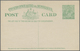 GA Australien - Ganzsachen: 1923, Postcard KGV 1½d. Emerald-green With Footnote Added, Fine And Fresh U - Entiers Postaux