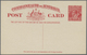 GA Australien - Ganzsachen: 1923, Postcard KGV 2d. Red For Foreign Use, Fine And Fresh Unused, Scarce P - Postwaardestukken