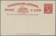 GA Australien - Ganzsachen: 1923, Postcard KGV 2d. Red For Foreign Use, Fine And Fresh Unused, Scarce P - Entiers Postaux