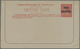 GA Australien - Ganzsachen: 1924, Lettercard KGV 2d. Red On Grey Stock Surch. 'THREE HALFPENCE' With Pi - Entiers Postaux