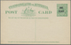 GA Australien - Ganzsachen: 1924, Two Postcards KGV 1½d. Emerald-green With And Without Footnote Both S - Entiers Postaux