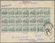 Br Barbados: 1901, Registered Letter With Great Franking By Block Of Twenty 1/2 D Definitives Via Londo - Barbados (1966-...)