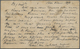 GA Basutoland: 1890, CGH Card 1/2d Canc. Unclear "156" Written In "SILAFE 8.1" With Cds "MAFETENG BASUT - 1933-1964 Kronenkolonie