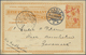 GA Belgisch-Kongo - Kongo-Staat: 1907, LADO ENCLAVE, 15 C Orange Postal Stationery Card With Red Pen-ca - Autres & Non Classés