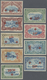 (*) Belgisch-Kongo: 1918. Complete Imperforate RED CROSS Overprint Set (9 Values). No Gum As Issued. (Mi - Autres & Non Classés