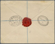 Br Betschuanaland: 1885, 1 Sh Green And 1 P Red On Registered Cover Cancelled Circle "VRV BURG" To St. - 1885-1964 Protectorat Du Bechuanaland