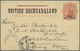 GA Betschuanaland: 1893 Postal Stationery Card "THREE/HALF PENCE" On 1d. Used From Maribogo To Kaisersl - 1885-1964 Bechuanaland Protectorate