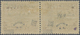 * Bolivien: 1930, Zeppelin 5 C. On 10 C., Horizontal Pair, Left Stamp With Double Overprint (one Inver - Bolivie