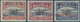 * Bolivien: 1930, Zeppelin 10 C., 15 C. And 25 C. With Inverted Overprint, Unused, Fine, Signed - Bolivie