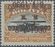 * Bolivien: 1930, Zeppelin 50 C. With Double Overprint (one Inverted) In Brown, Unused, Slight Oxidize - Bolivia