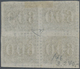 O Brasilien: 1850, Verticais, 600r. Black, Block Of Four, Fresh Colour And Full Margins, Neatly Cancel - Autres & Non Classés