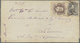 Br Brasilien: 1866, 20 R Deep Violet-brown And 80 R Violet, Both Perf. 12 (minimal Stains) On Envelope - Autres & Non Classés