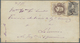 Br Brasilien: 1866, 20 R Deep Violet-brown And 80 R Violet, Both Perf. 12 (minimal Stains) On Envelope - Andere & Zonder Classificatie