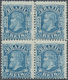 * Brasilien: 1881, Dom Pedro, 50r. Blue, Block Of Four, Bright Colour And Well Perforated, Mint O.g. W - Andere & Zonder Classificatie