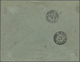 Br Brasilien: 1891/1892, Allegory 100r. Blue/red With INVERTED CENTRE, Single Franking On Cover From "R - Andere & Zonder Classificatie