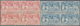 **/* Brasilien: 1906, Pan-American Congress, 100r. And 200r., Blocks Of Four, Fresh Colours, Well Perfora - Autres & Non Classés