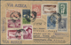 Br Brasilien: 1957, Decorative Registered Cover With Air Mail From Sao Paulo To CSR - Autres & Non Classés