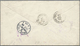 GA Brasilien - Ganzsachen: 1867, Stationery Envelope 200 R Black With Watermark, Uprated 4x 100 R Red, - Entiers Postaux