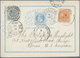 GA Brasilien - Ganzsachen: 1883, Stationery Card 50 R Light-blue Uprated 10 R Orange And 20 R Green Sen - Entiers Postaux