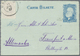 GA Brasilien - Ganzsachen: 1884, Stationery Letter Card 100 R Blue On Greenish Uprated 100 R Grey-viole - Postal Stationery