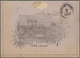 GA Brasilien - Ganzsachen: 1895. Registered Brazil Postal Stationery Letter Card 200r Scarlet Upgraded - Postwaardestukken