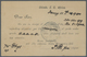 GA Britisch-Zentralafrika: 1901, Postal Stationery Card 1d. Carmine (1901) Used Uprated By 1 Pence Blue - Autres & Non Classés