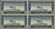 **/* Neufundland - Flugpost: 1932, 1 $ Blue, "Wayzata" Airmail Stamp, Block Of 4 (folded), VF Mint Origin - Einde V/d Catalogus (Back Of Book)