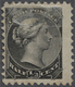 (*) Canada: 1882, 1/2 C. Black With Set Off On Reverse, Unused Without Gum, Little Thin, Rare! - Andere & Zonder Classificatie