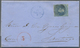 Br Chile: 1859, Letter From CONCEPTION To Santiago Franked With 10 C. Colon With Red Taxmark "5". Expla - Chili