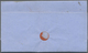 Br Chile: 1859, Letter From CONCEPTION To Santiago Franked With 10 C. Colon With Red Taxmark "5". Expla - Chili